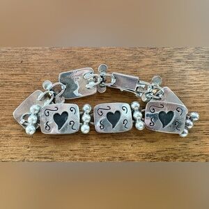 Silver Heart Bracelet